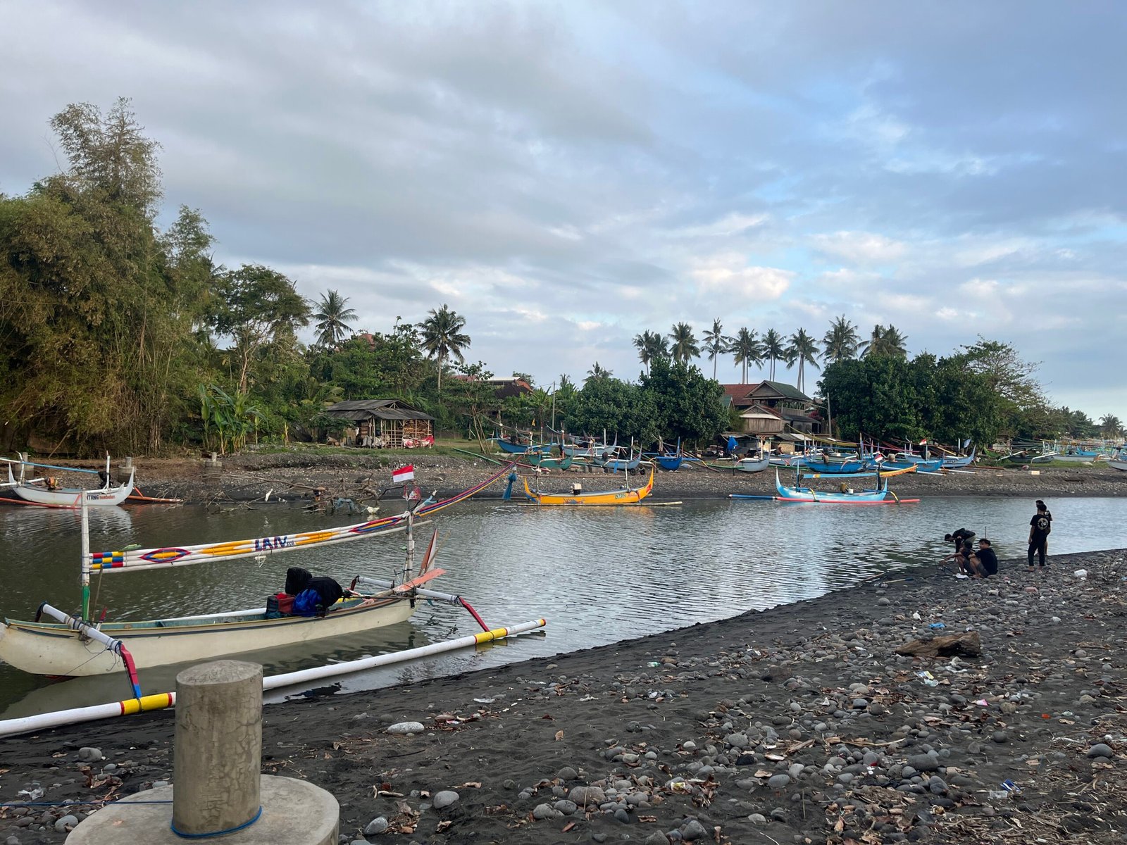 Fishing boats in Medewi, Bali